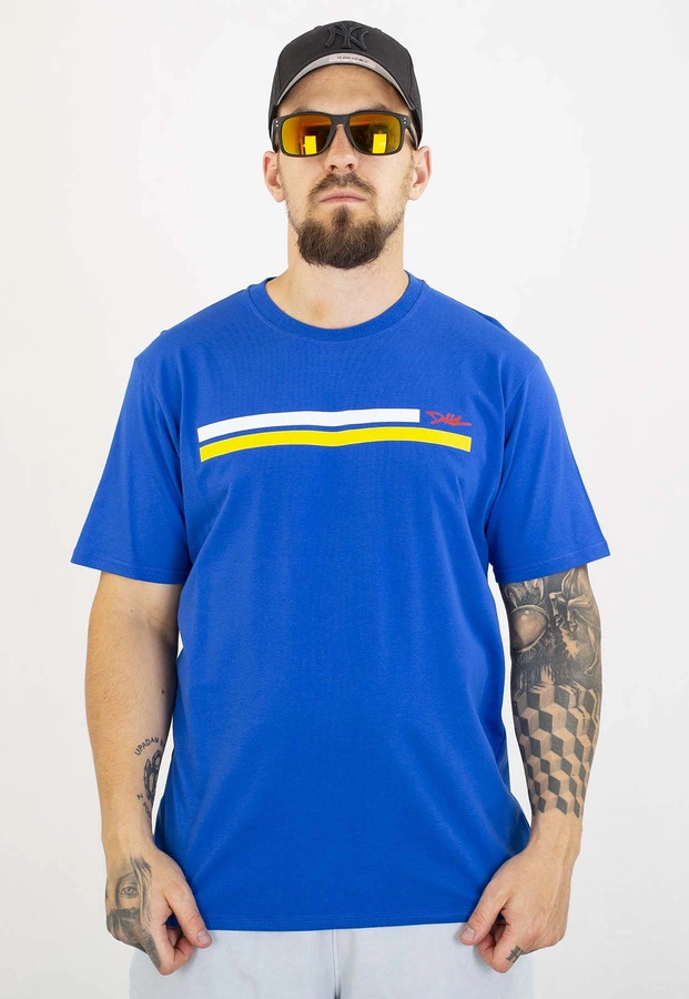 T-shirt Diil Line chabrowo żółty