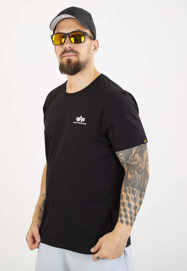 T-shirt Alpha Industries Basic Small Logo 188505 czarny