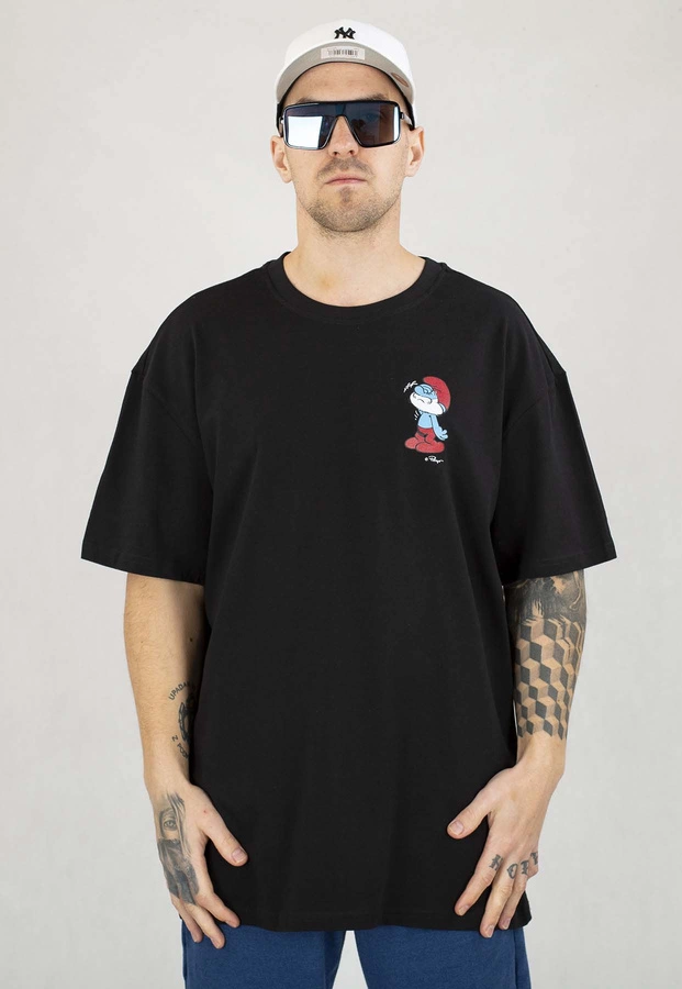 T-shirt Smerfy Baggy Pickaback czarny