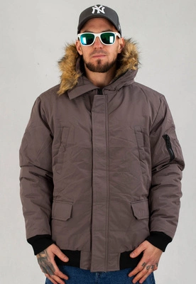 Kurtka Niemaloga Fur Bomber szara
