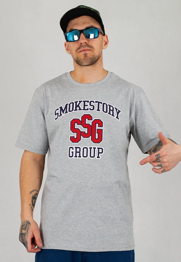 T-Shirt SSG College szary