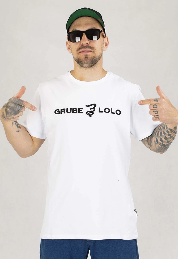 T-shirt Grube Lolo Dymek biała