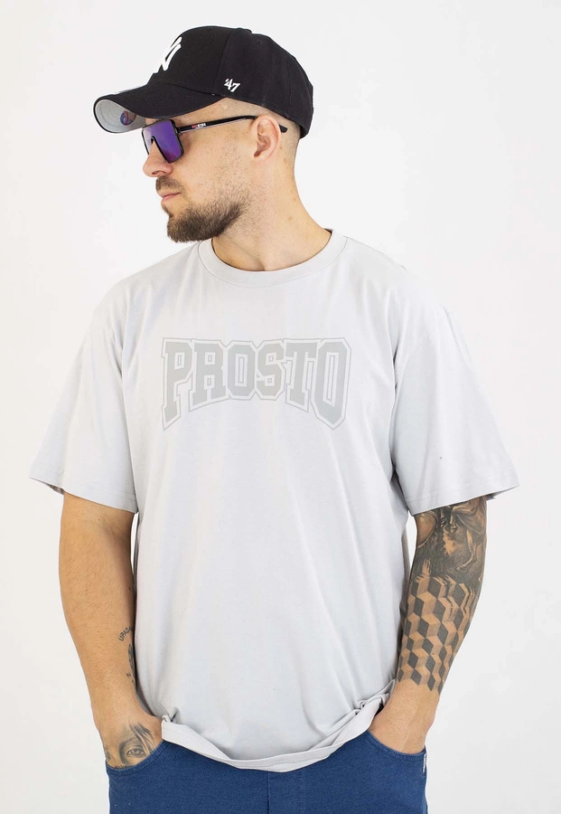 T-shirt Prosto Collage szary