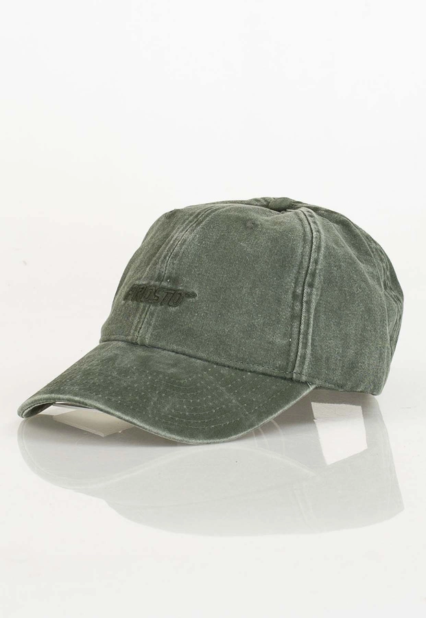 Czapka 6 Panel Prosto Infinity zielona sprana