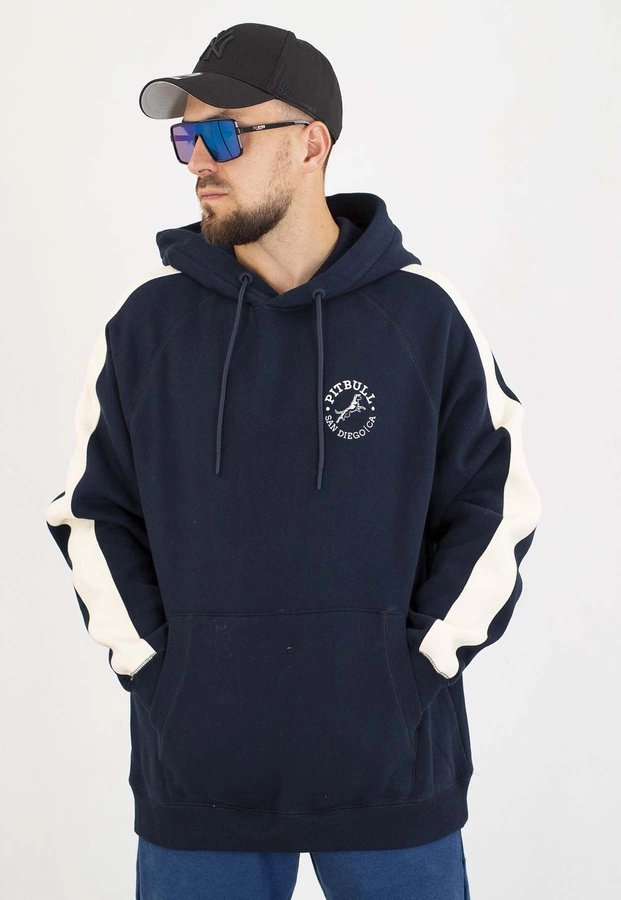 Bluza Pit Bull Z Kapturem San Diego CA dark navy