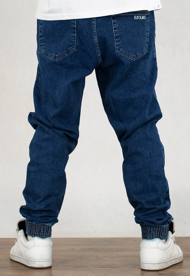 Spodnie El Polako Joggery Regular Jeans Ep Mini niebieskie 