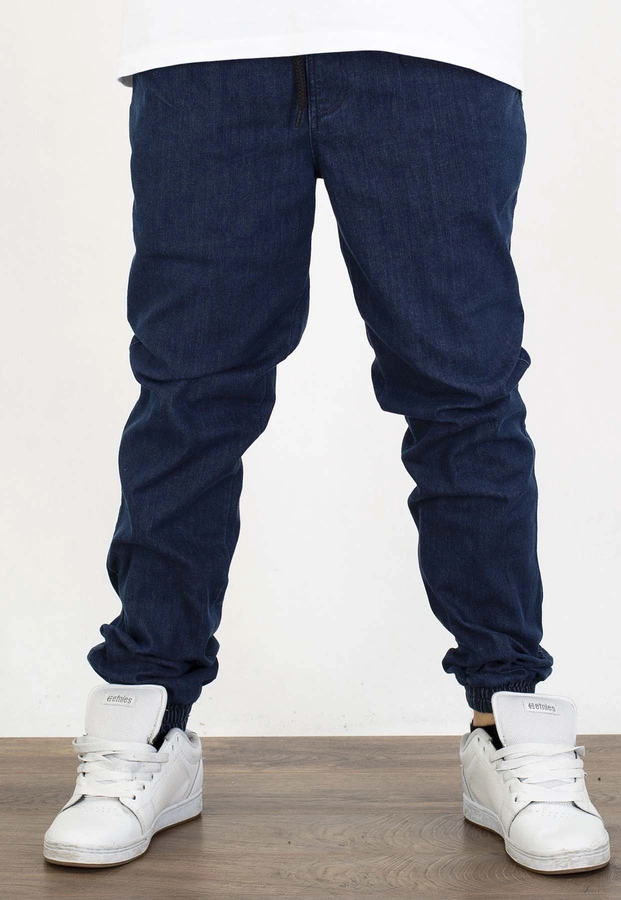 Spodnie Lucky Dice Joggery Dice ciemno niebieskie