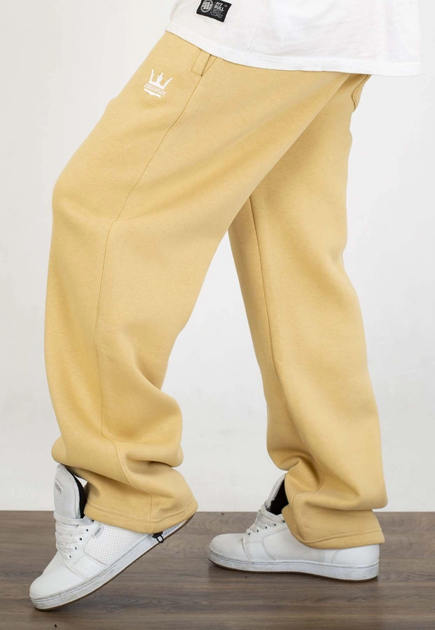 Dresy Jigga Wear Baggy Logo Drawcord beżowe