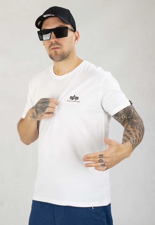 T-shirt Alpha Industries Back Print 128507 biały