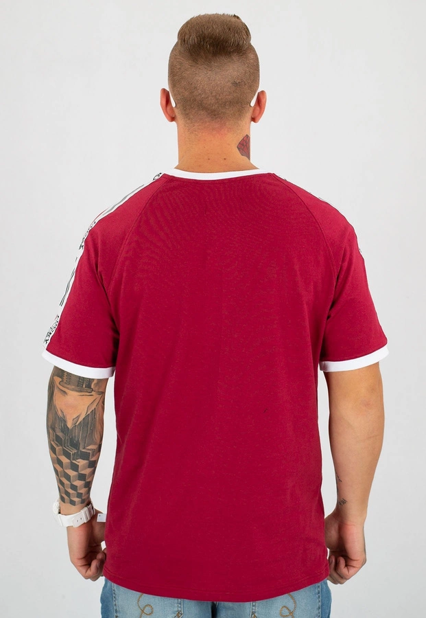 T-shirt Lucky Dice Logo Reglan Tape bordowy