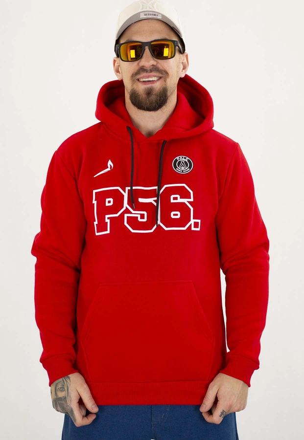 Bluza Dudek P56 Z Kapturem Palę Sobie Grass czerwona