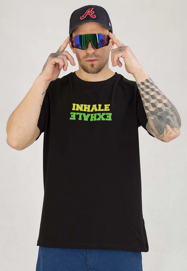 T-shirt Dudek P56 Inhale Exhale czarny