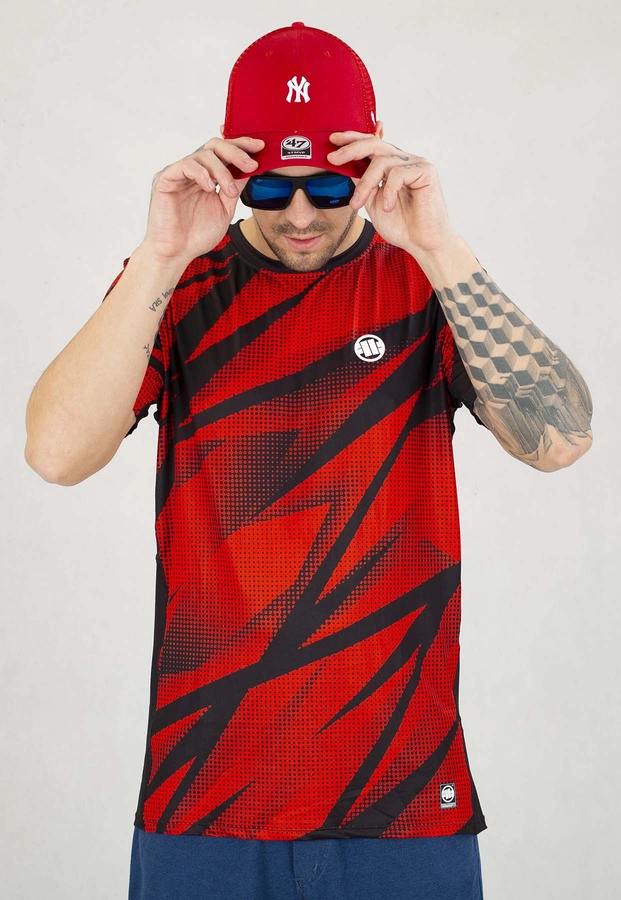 T-shirt Sportowy Pit Bull Mesh Performance Pro plus Dot Camo II czerwony