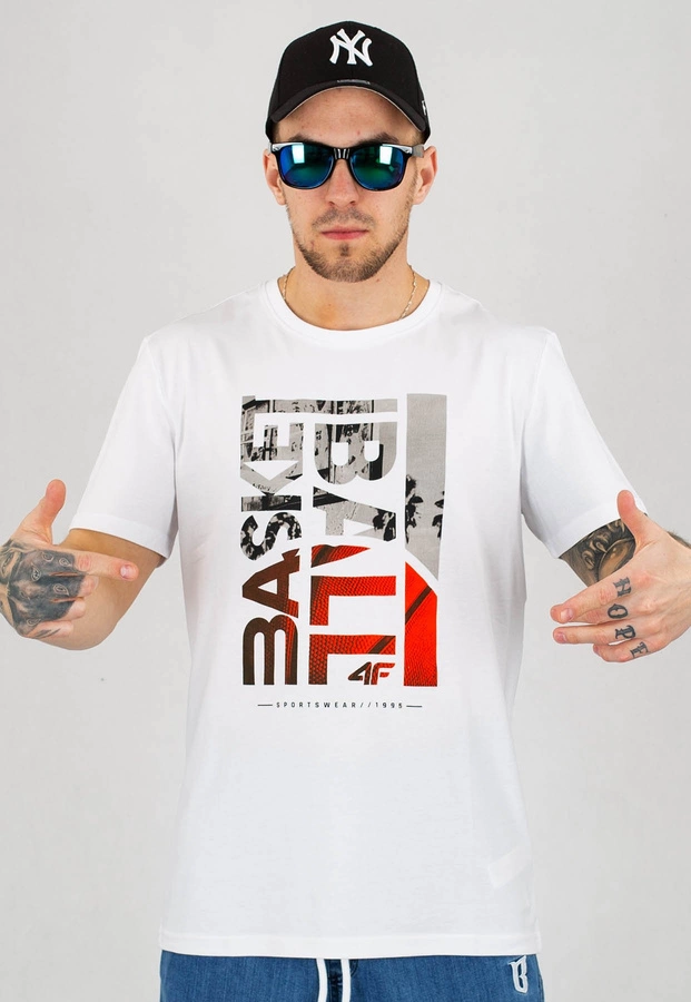 T-shirt 4F TSM031 biały