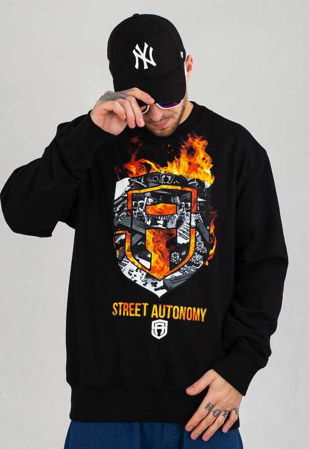 Bluza Street Autonomy Fuck 3 czarna