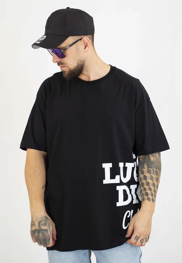 T-shirt Lucky Dice Frontback czarno biały