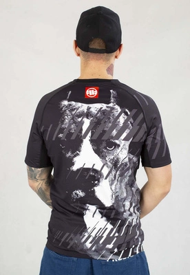 T-shirt Sportowy Pit Bull Rashguard Shortsleeve Street Dog czarny