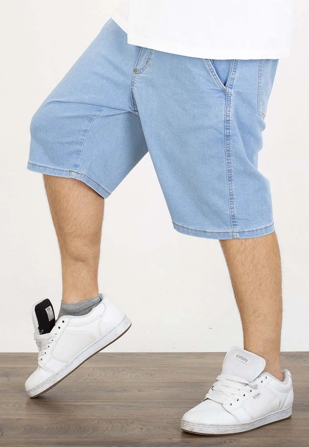 Spodenki Jigga Wear Baggy Crown Light Blue White