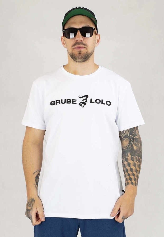 T-shirt Grube Lolo Dymek biała