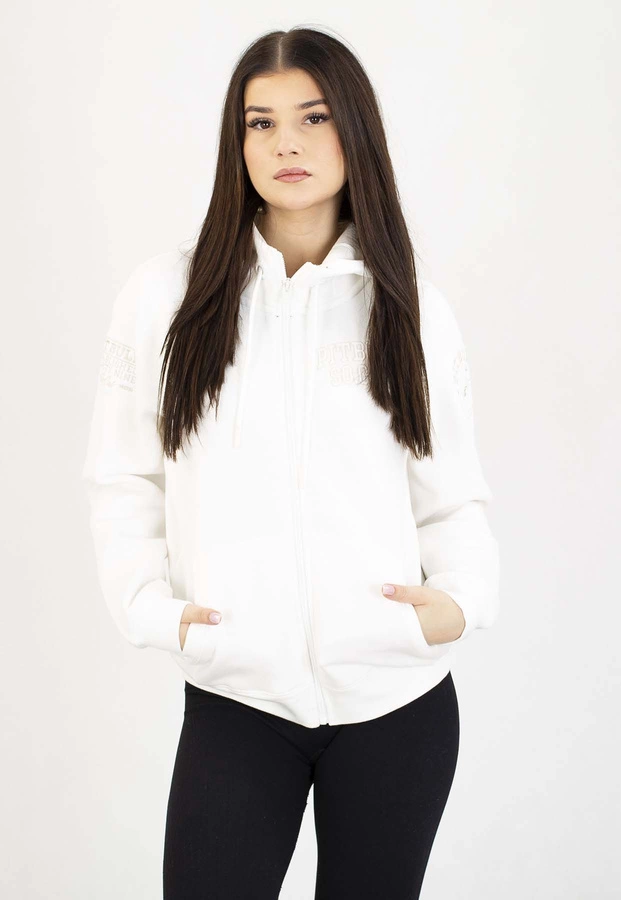 Bluza Pit Bull Z Kapturem Zip Fiora off white