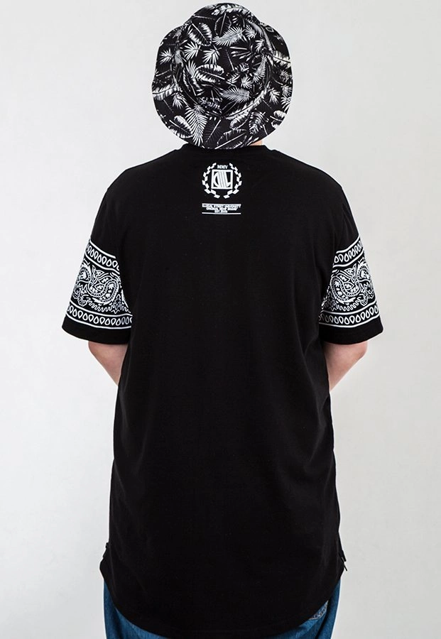 T-shirt Diil Bandana DG Long czarno biały