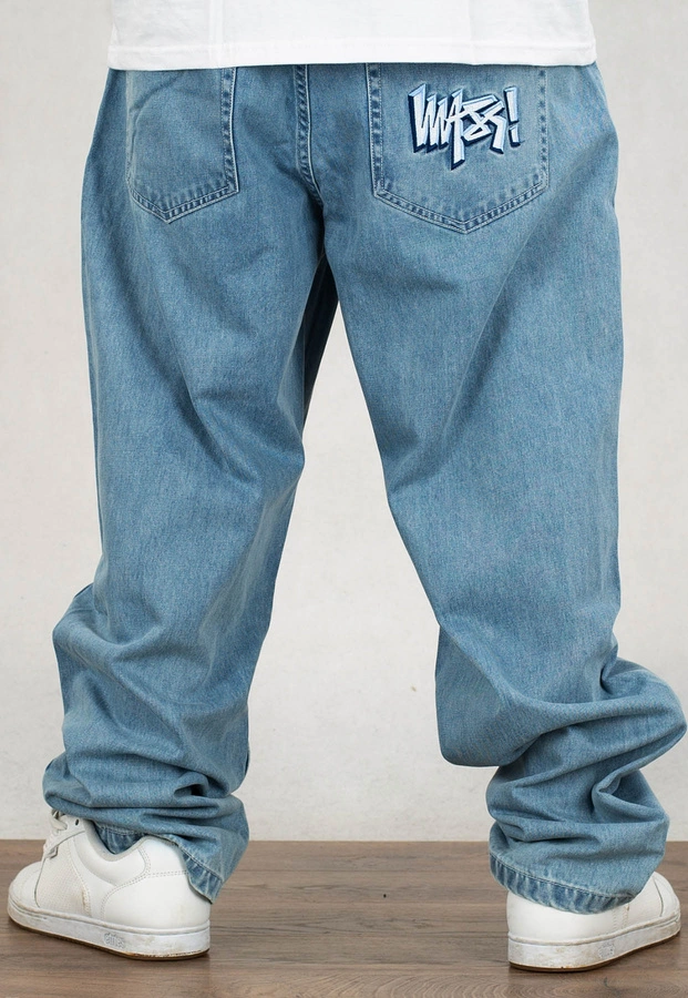 Spodnie Mass Jeans Baggy Fit Plan light blue