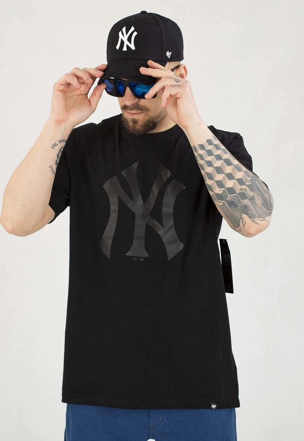 T-shirt 47 Brand MLB New York Yankees Imprint Echo 544089 czarno czarna
