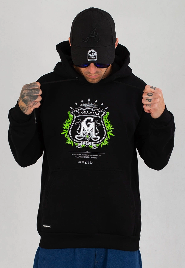 Bluza Ganja Mafia Herb czarna