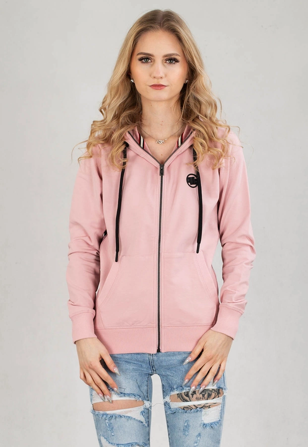 Bluza Pit Bull Hooded Zip  French Terry La Deta różowa