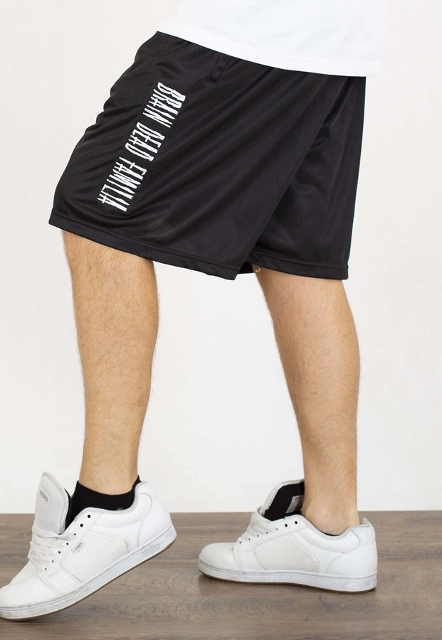 Spodenki Brain Dead Familia Lettering czarne