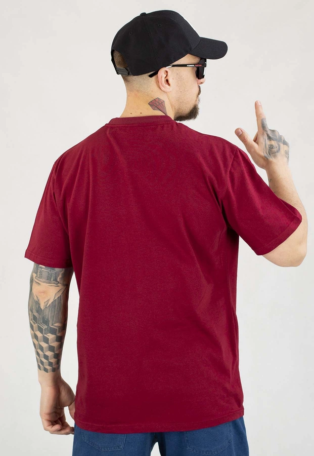 T-shirt Diil Small bordowy