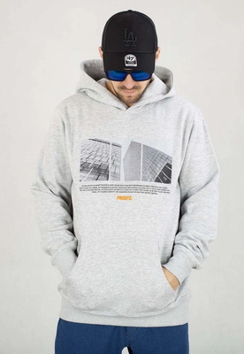 Bluza Prosto Z kapturem Zitty szara