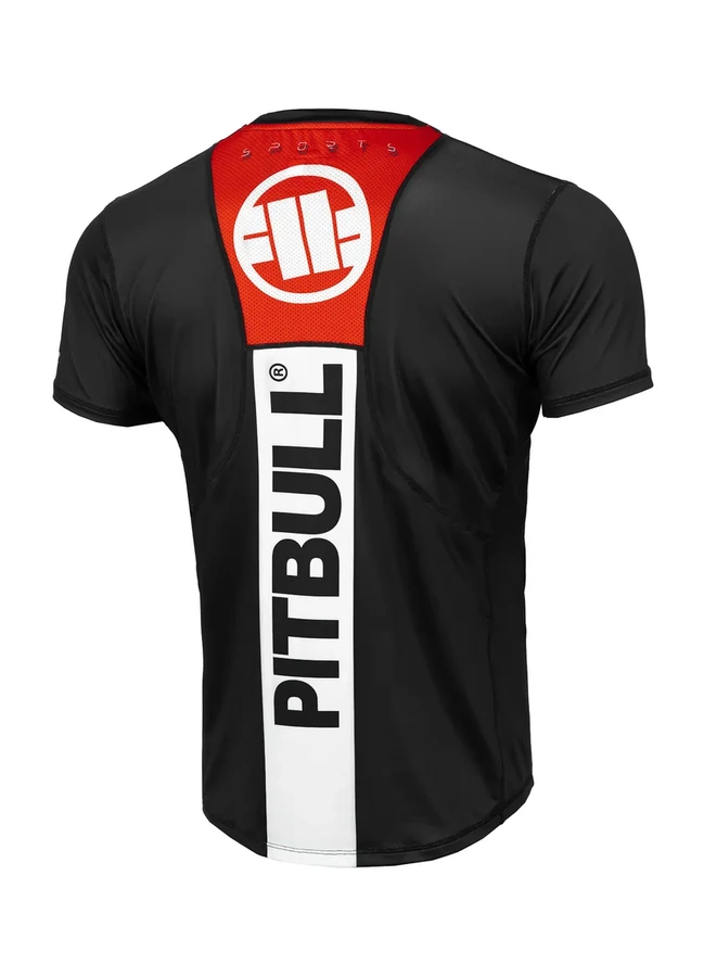 T-shirt Sportowy Pit Bull Mesh Performance Pro plus Hilltop Sports czarny