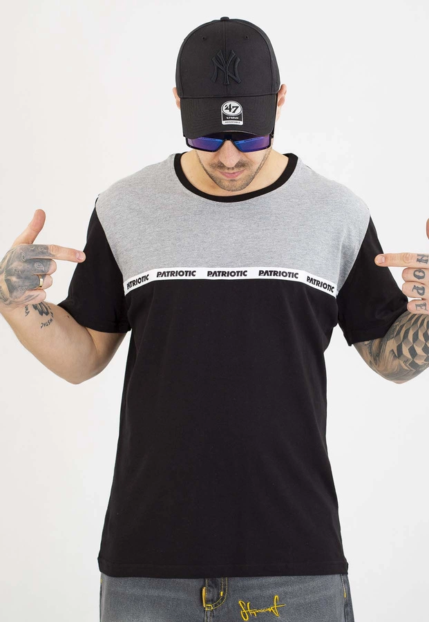 T-shirt Patriotic P-Modern Tape czarno szary