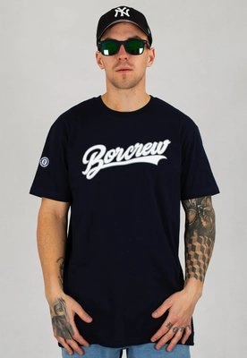 T-shirt B.O.R. Biuro Ochrony Rapu Baseball granatowy