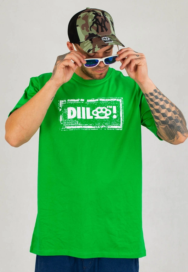 T-shirt Diil Damage zielony