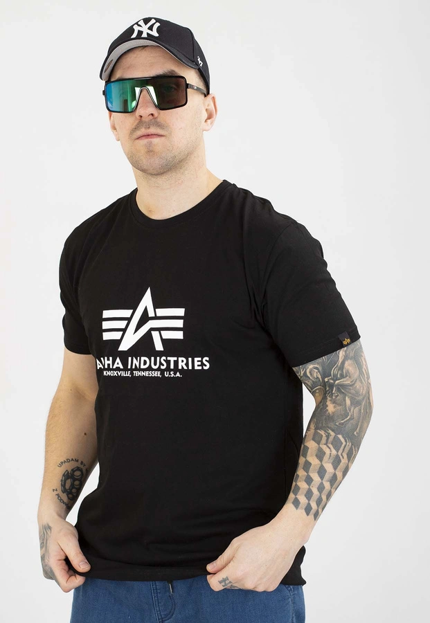 T-shirt Alpha Industries Basic T 2Pack 106524 czarny biały