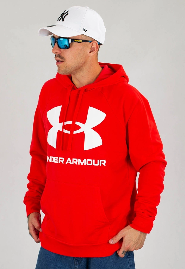 Bluza Under Armour UAR 1357093-608 Rival Fleece Big Logo czerwona