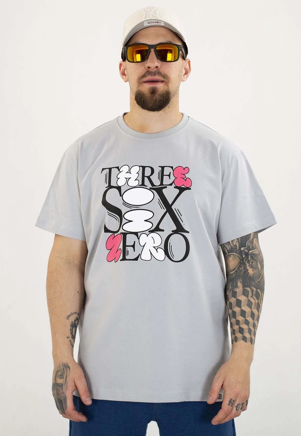 T-shirt 360CLTH Three Six szary