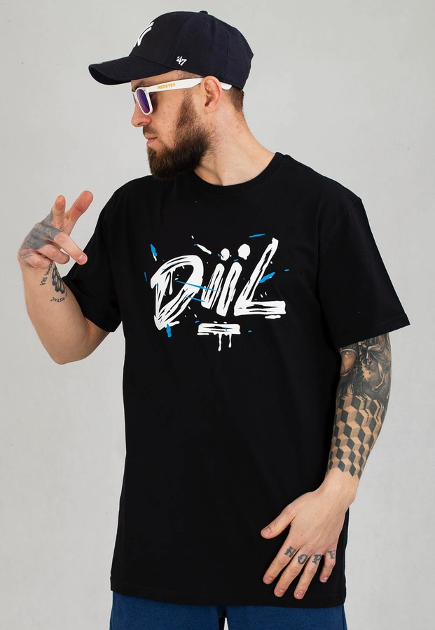 T-shirt Diil Splash czarny