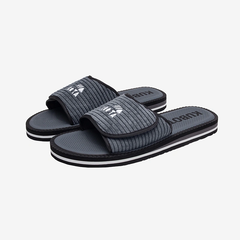 Klapki Kubota Sztruks K0000-100-013-26-1 grafitowe