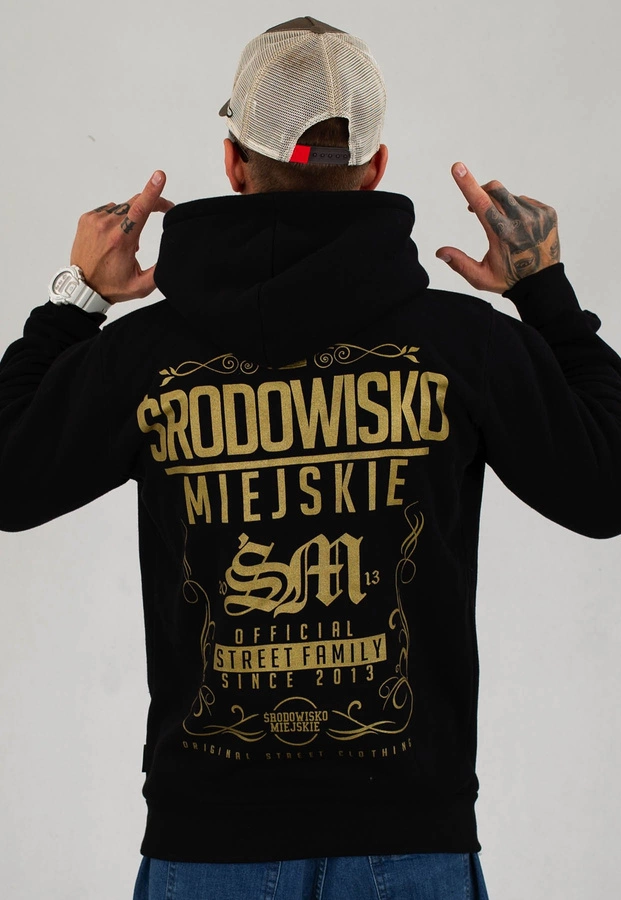 Bluza Środowisko Miejskie Theme czarno złota