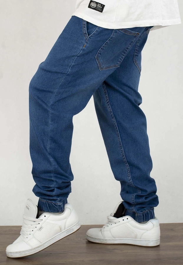 Spodnie Jigga Wear Crown Jogger Jeans niebieskie