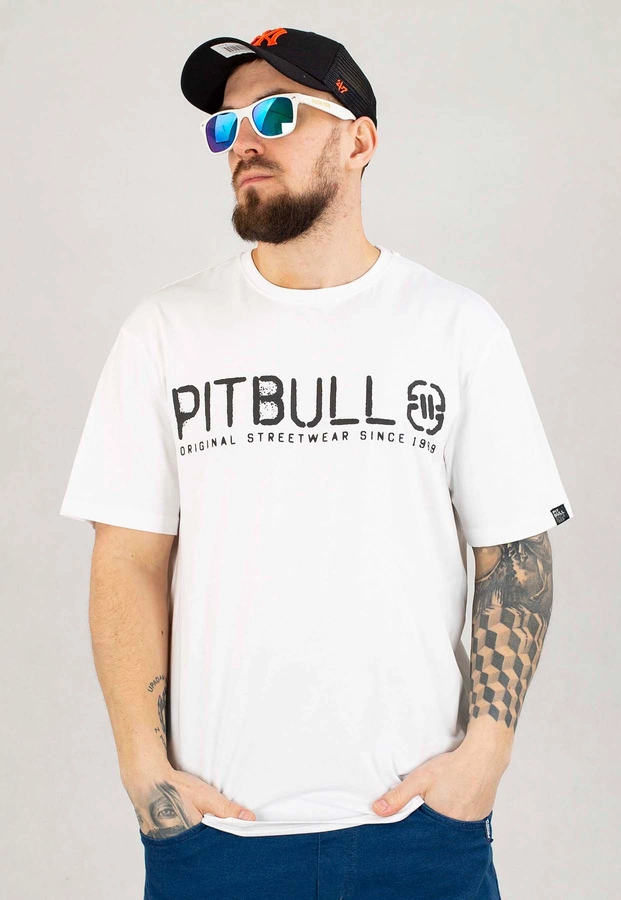 T-shirt Pit Bull Origin biały