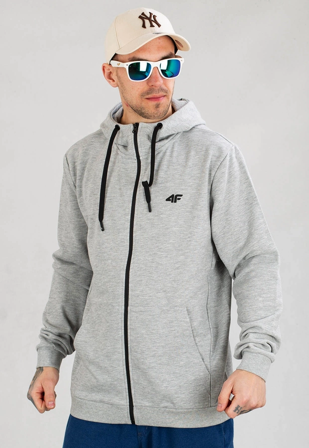 Bluza 4F ZIP BLM353 szara