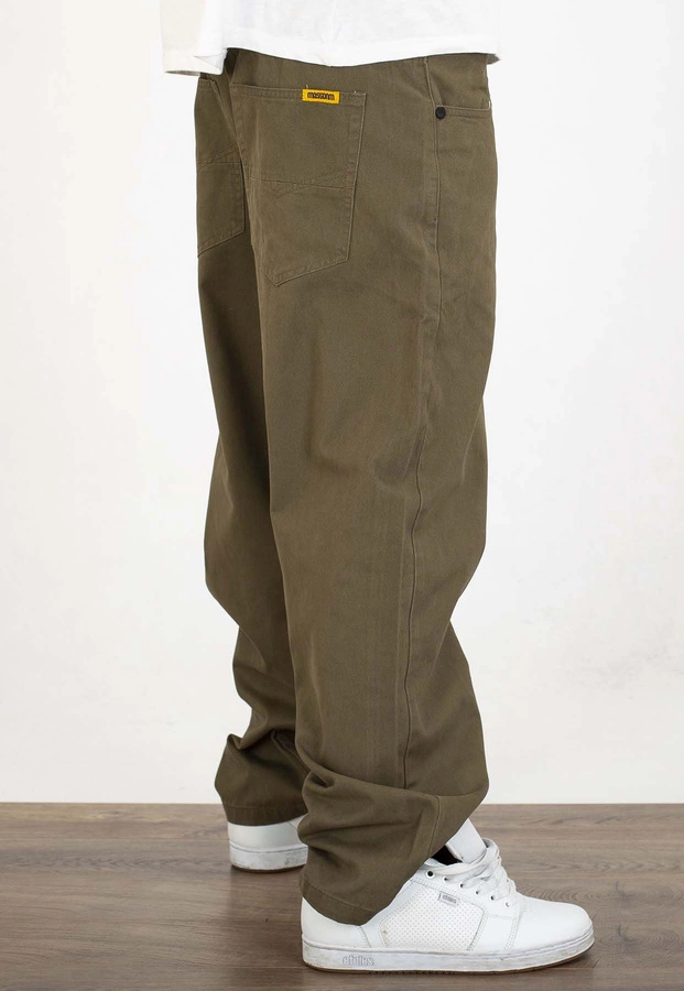 Spodnie Mass Pants Baggy Fit Slang oliwkowe