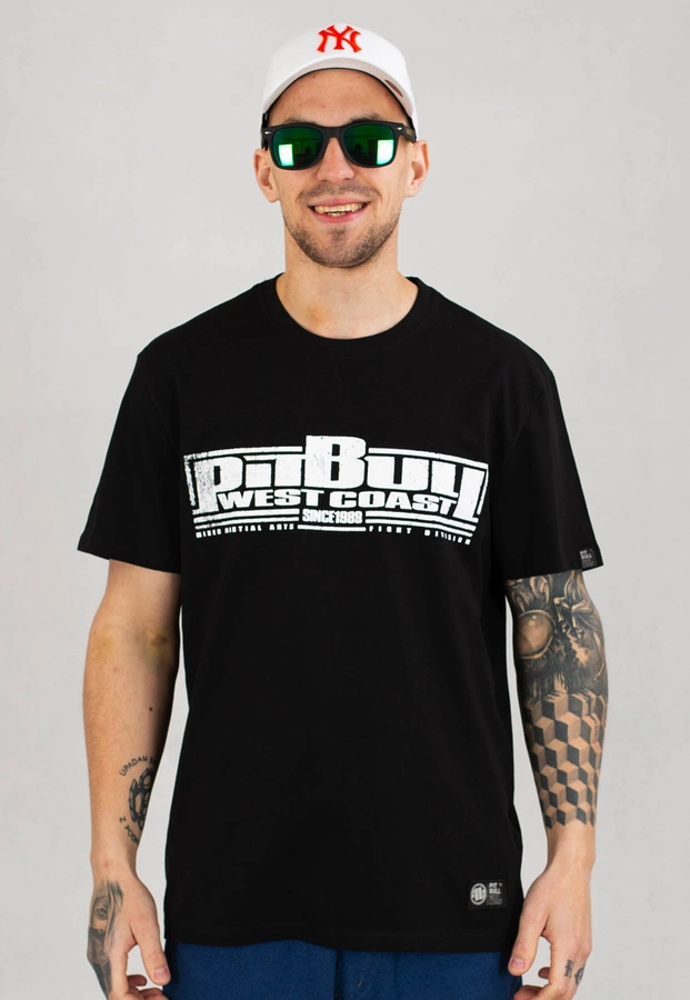 T-shirt Pit Bull Vale Tudo czarny