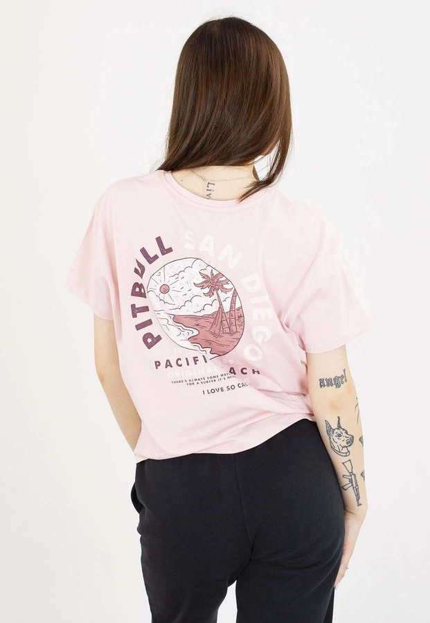 T-Shirt Pit Bull Oversize Planet Surf 170 powder pink
