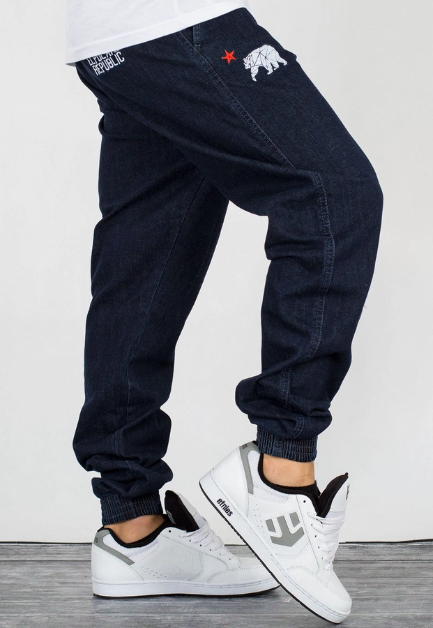 Spodnie El Polako Joggery Slim Republic ciemne