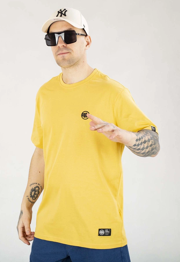 T-shirt Pit Bull Small Logo 170 żółty